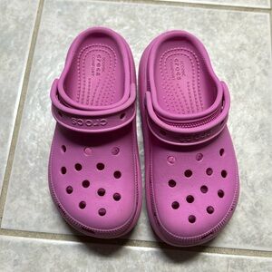 Barbie pink kids crocs